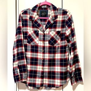 Jachs Girlfriend Flannel Plaid Shirt